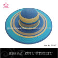 Chapéu de verão de cor azul para senhoras